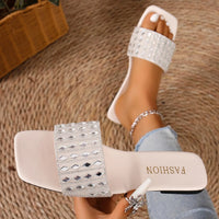 Fashion Casual Versatile Flat Slippers Beach Low Heel Trendy Women Sandals Fashion Women Shoes Slides Women