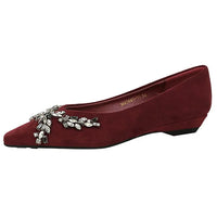 New Spring Crystal Women Mary Jane Shoes Fashion Shallow Slip on Elegant Party Dress Low Heel Shoes