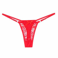 Lace Underwear For Women Low Rise Adjustable Waist Thongs Sexy G-String Female Breathable Underpants Lingerie