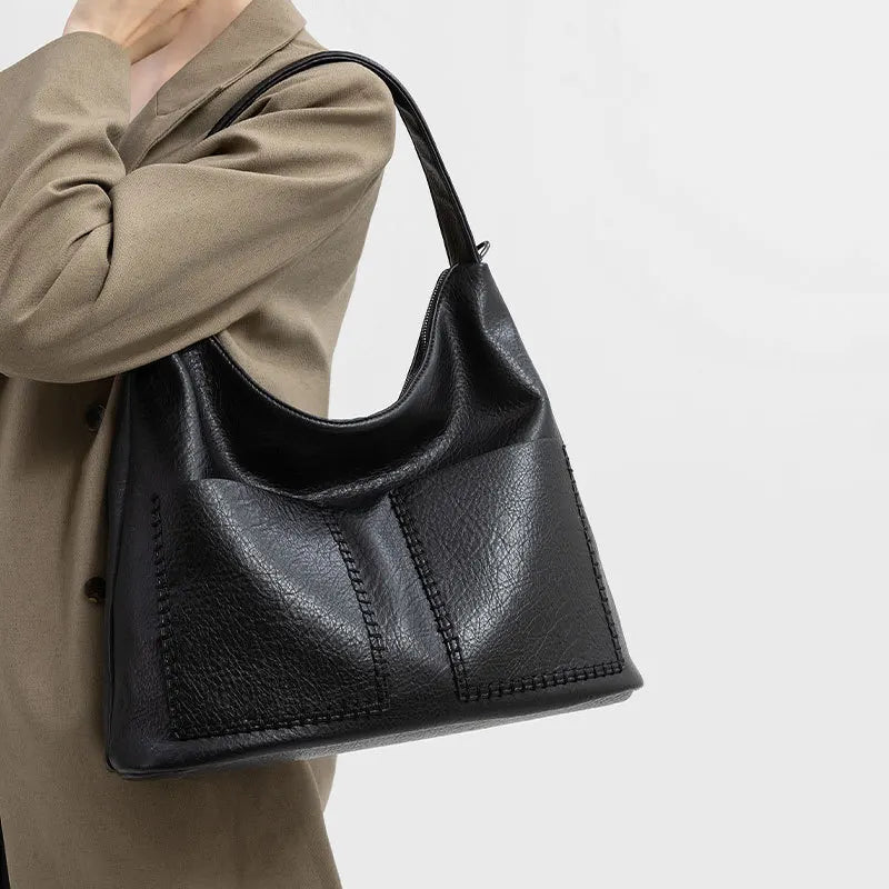 Luxury Designer Women's Leather Crossbody Bag Elegant Shoulder Handbag for Ladies Classic Stylish Tote Messenger Purse