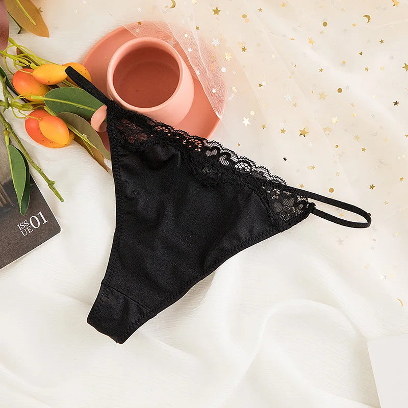 Lace Girls G string Sexy Panties Women Underwear Briefs Hollow Out Thong High Quality Seamless Underpants Lingerie Intimates