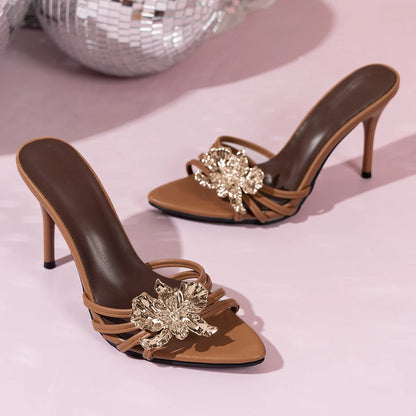 Shoes Female Sandal Women's  Comfort Low Retro Flat Square Heel Rubber PU Sandals - Natalia Home Fashion