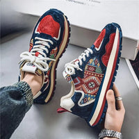 Dad Style women's Outdoor Running Shoes Thick Bottom Anti-Slip Wear-Resistant Youth Versatile Trendy Shoes