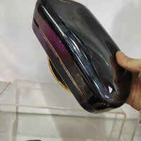 Elegant Metallic Stylish Women Box Purse Clutch Bag Evening Purse