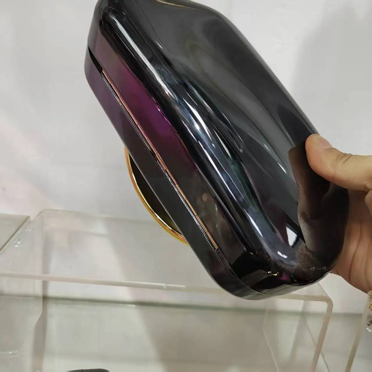 Elegant Metallic Stylish Women Box Purse Clutch Bag Evening Purse