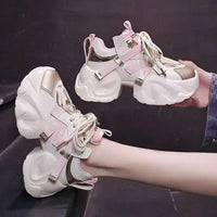 Chunky Sneakers Women Block Style 8cm Platform Lightweight & Versatile Casual Sports