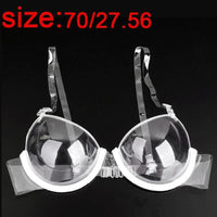 Sexy Transparent Push Up Bra Reusable TPU Ultra-thin Clear Straps Invisible Underwear Backless Bralette Top Lingerie Natalia Home Fashion    Natalia Home Fashion