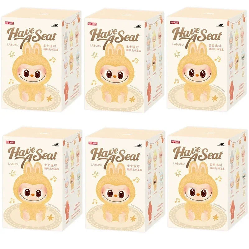 Labubu Spot Pop Mart Gift Rabb Vinyl Doll Keychain Blind Box Toys for Kids Birthday for Girlfriend Valentine Gift