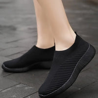 Women Shoes Breathable Flats Elastic Flat Shoes For Women Sneakers Spring Summer Footwear Lightweight Sports Shoes