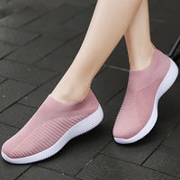 Women Shoes Breathable Flats Elastic Flat Shoes For Women Sneakers Spring Summer Footwear Lightweight Sports Shoes