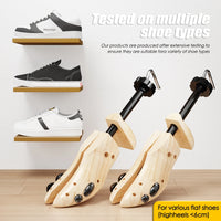 1/2 Pc Wooden Shoe Trees Adjustable Shoe Stretcher Expander Women Unisex Length Width shoes Extender Keeper Heels