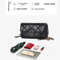 Chic Argyll Women's Crossbody Bag Trendy Autumn/Winter Vintage High-End Feel Versatile Small Square Bag