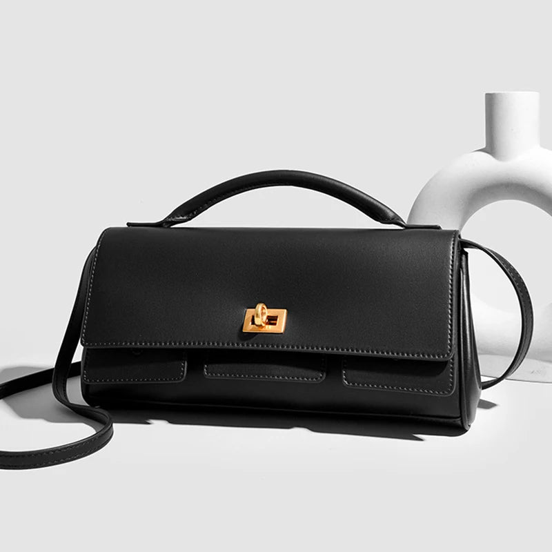 Luxury Women Bags PU Leather Shoulder Bags Women Fashion Gold Buckle Handbags Women Crossbody Bags