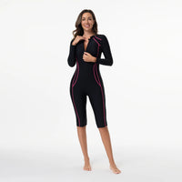 Women's Swimsuit With Sleeve One Piece Bathing Suit Female Beachwear Sport Style Swimming Costume Woman Swimwear Surfing Suit