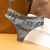 Sexy thong fishing net hollow design underwear for women casual Under pants