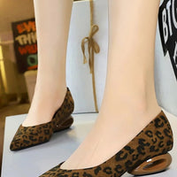 Retro Pointed Toe Suede Low Heel Shoes Shallow Mouth Hollow Heel Pedicure Shoe Daily Versatile Temperament Women's Shoes