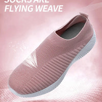 Women Shoes Breathable Flats Elastic Flat Shoes For Women Sneakers Spring Summer Footwear Lightweight Sports Shoes