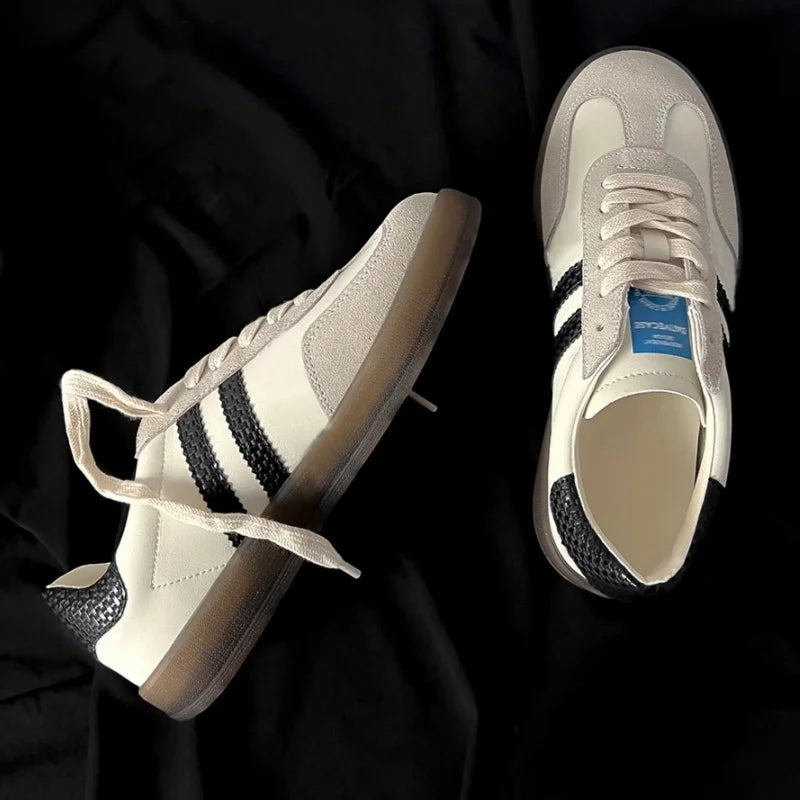 Women Tennis Sneakers Flats Ladies Fashion Lace-up Vulcanized Shoes Spring Autumn Woman Outdoor Trainers Footwear