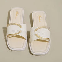 Soft Sole Flat Sandals for Women Outdoor Trendy Strappy Flip Flops Summer Beach Non-Slip Casual Shoes