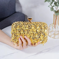 Women's Evening Bags Fashion Luxury Sequin Beaded Banquet Handbags Clutches Ladies Chain Small Shoulder Bag Purses