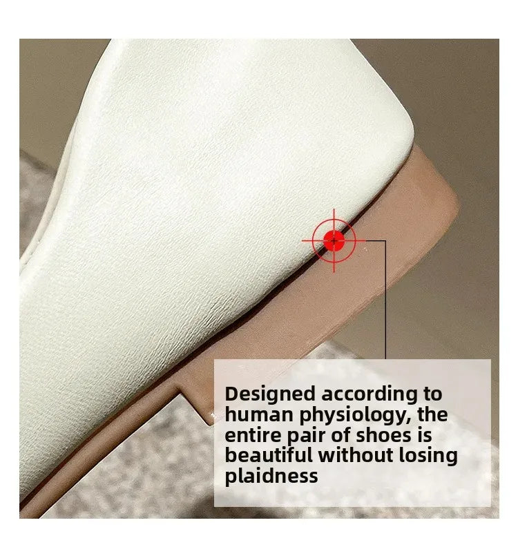 Soft Bottom Flat Casual Women's Shoes Butterfly Knot Slip-On Simple Design Shoes  Synthetic Leather