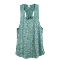 STOUREG Sleeveless Racerback Yoga Tank Top,Women's Quick Dry Running Training Sports Vest Fitness Gym Top Workout Yoga Shirts Natalia Home Fashion   Green-M Natalia Home Fashion