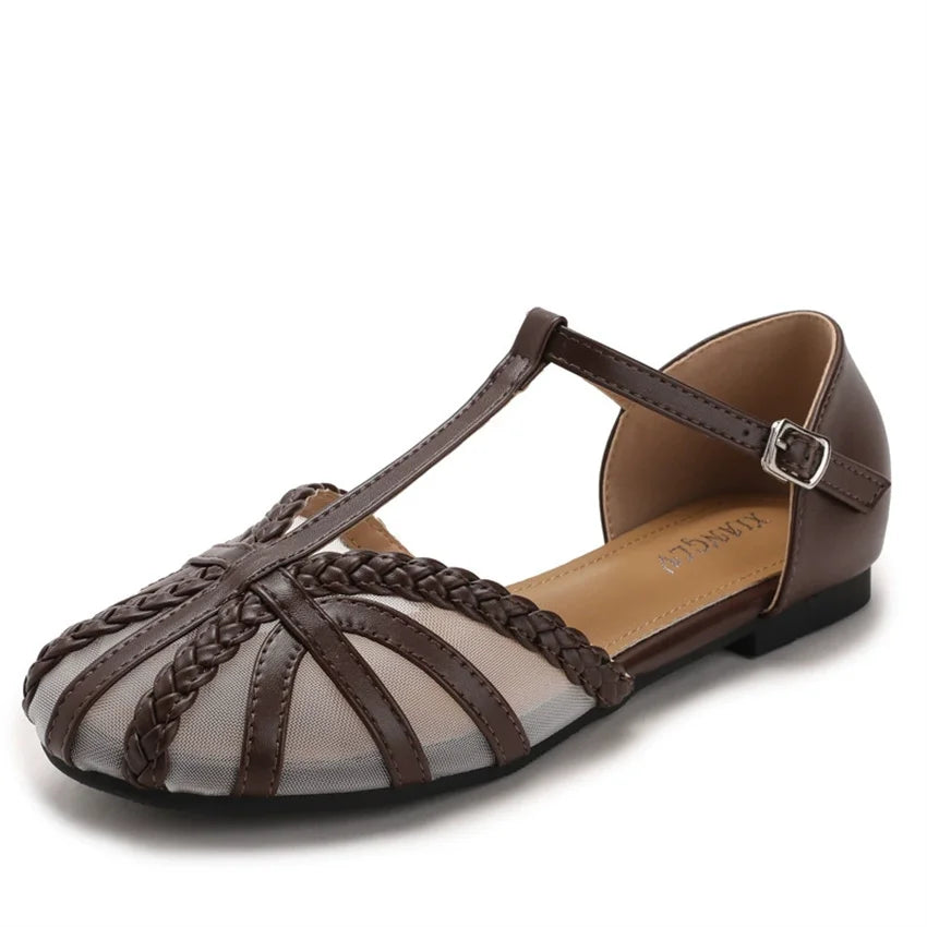 Designer Roman Flats Sandals Women Summer New Gladiator Low Heel Women Sandals