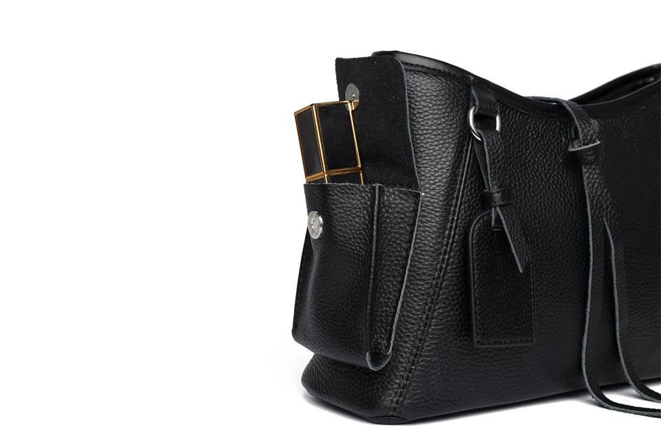 Soft Genuine Leather Crossbody Bag Women Fashion Shoulder Bag Large Capacity Handbag and Purse Ladies Cow hide Messenger Bag