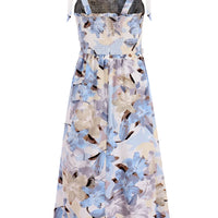 Women's Summer Beach Dress Female Strap Long Sundress Sexy Flower Print Backless Maxi Dresses Lady Casual Sleeveless Vestidos