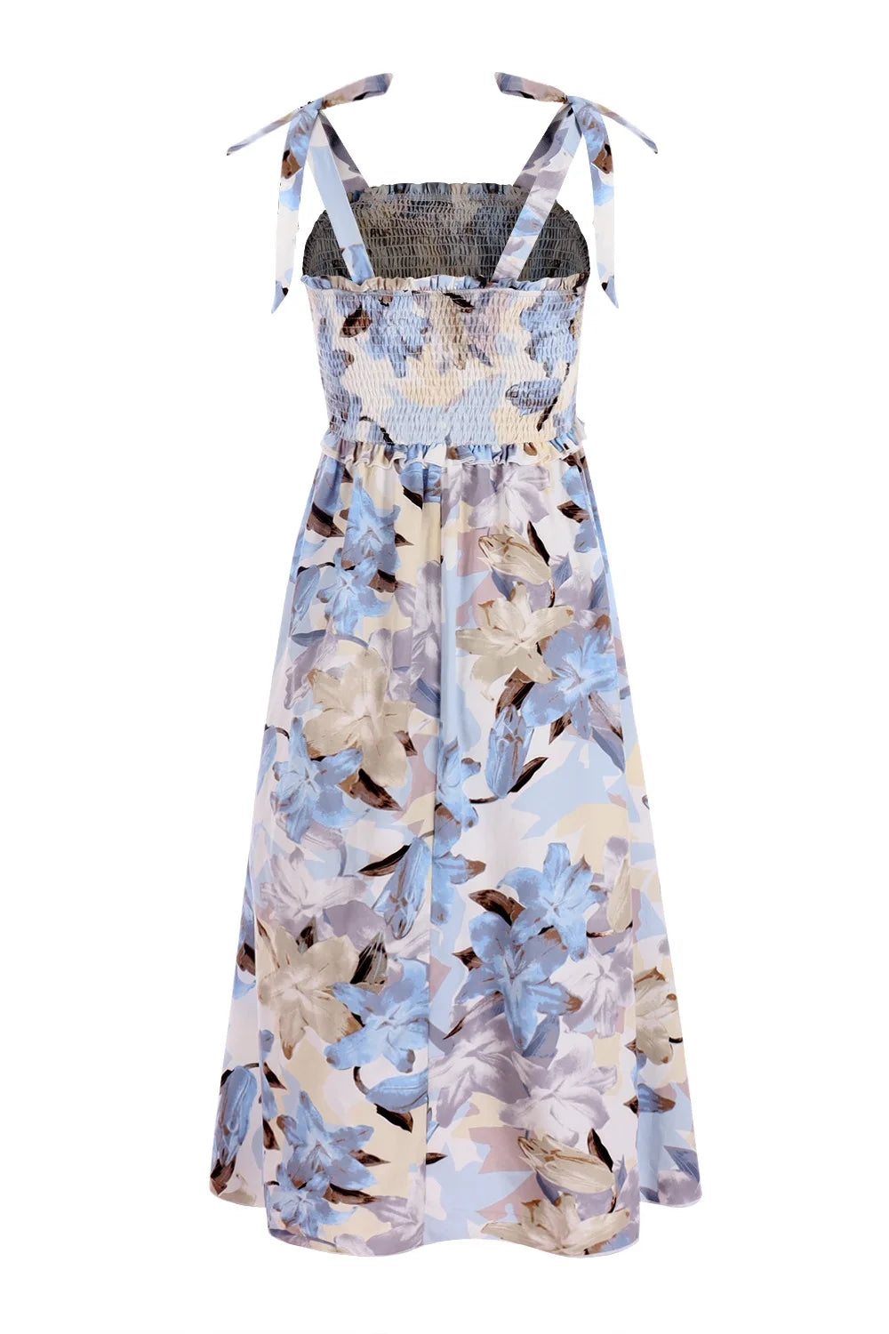 Women's Summer Beach Dress Female Strap Long Sundress Sexy Flower Print Backless Maxi Dresses Lady Casual Sleeveless Vestidos