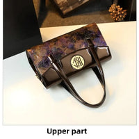 Fashionable Midlife Mom Handbag Soft PU Leather Women's Bag Elegant High-End Crossbody Handbag Polyester Lining