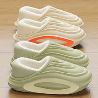 Shoes Ladies' Slippers Winter Footwear Platform Massage Flat Slides Cover Heel Shoes Winter Woman Slipper Platform Slides - Natalia Home Fashion