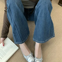 French Vintage Ballet Style Flat Bottom Single Shoes Women's Square Head Soft Bottom Mary Janes