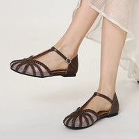 Designer Roman Flats Sandals Women Summer New Gladiator Low Heel Women Sandals