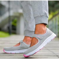 Fashion Women's Sneaker Comfortable Ladies Shoes Mesh Fabric Sneaker Women Platform Tennis Casual Sneaker Woman