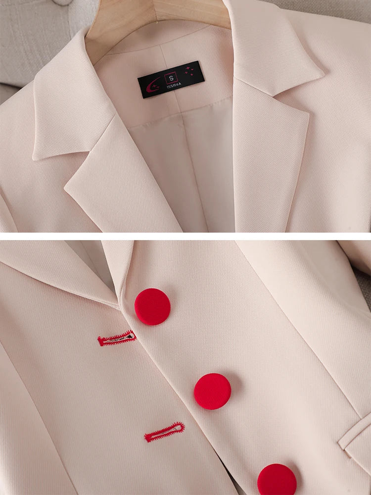 Fashion Blazer Jacket And Pant Suit Women Female Office Ladies Business Work Wear Formal 2 Piece Set