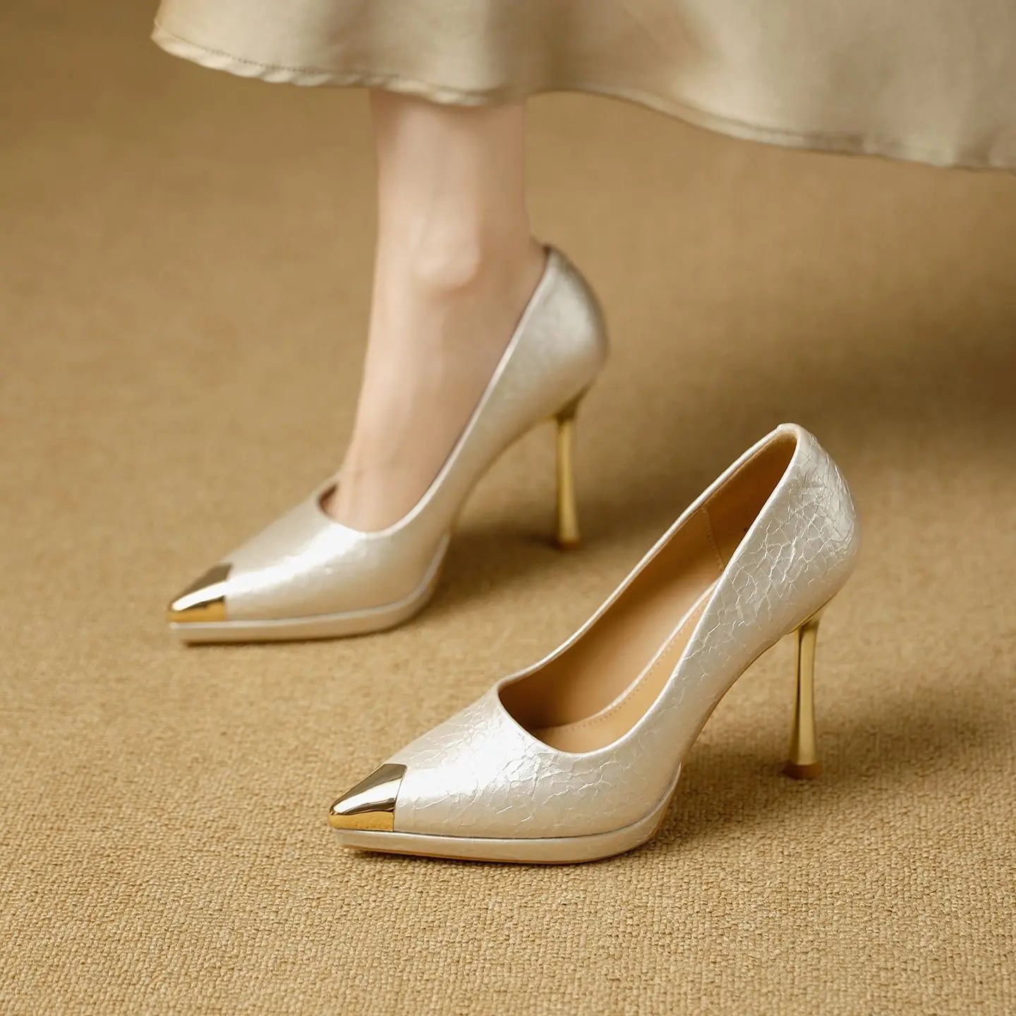 Elegant Heel Women's Shoes Party Style Comfortable Waterproof Platform Hollow out Design Fashion