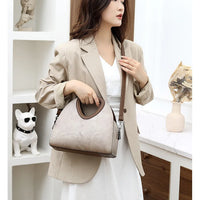Vintage Genuine Leather Women's Bag Crossbody Shoulder Bag Fashion Large Capacity Handbag Tote Bag