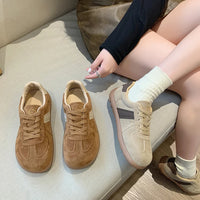 Fashion Trend Women's Casual Shoes College Style Wide Toe Soft Comfortable Flat Shoes Outdoor Casual Sports Shoes