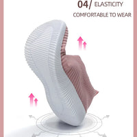 Women Shoes Breathable Flats Elastic Flat Shoes For Women Sneakers Spring Summer Footwear Lightweight Sports Shoes
