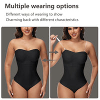 Strapless Thong Bodysuits 4XL Women Belly Control Full Body Shaper Push Up Breast Underwear Plus Size Women's Clothing