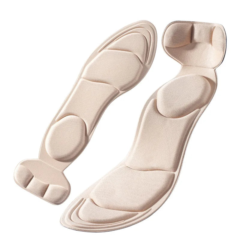 Memory Foam Insoles Women High-heel Shoes Insoles Anti-slip Cut able Insole Comfort Breathable Heel Protection Massage Shoe Pads