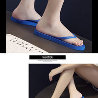 Solid Color Non-slip Leisure Couple Slippers Women Summer Beach Slippers Outdoor Women Flip Flops Breathable Beach Sandals Women