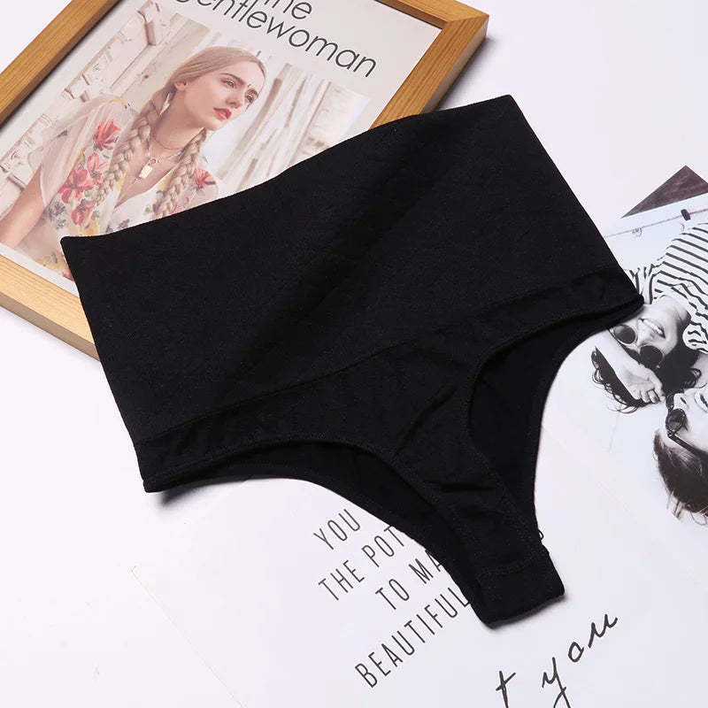 High Waist Trainer Women Tummy Slimming Control Panties Body Shaper Butt Lifter Thong Panty Shapewear Underwear Plus Size S/3XL