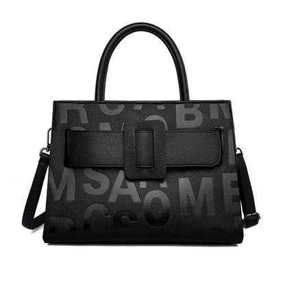 Bags for Women Trend Large-capacity Tote Bag, High Quality PU Leather Women's Retro Fashion Letter Handbag, Shoulder Bag