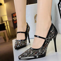 French Style Pointed Sexy High Heels for Women Thin Heels and Shallow Mouth Single Shoes
