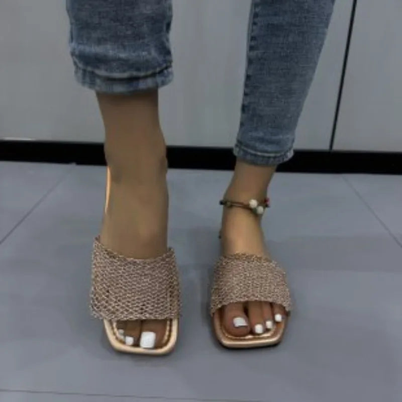 Women's Flat Sandals Lightweight Comfortable Casual Shoes Outdoor Vacation Beach Shoes