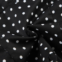 Polka Dot Print Tops Women Halter Low-Neck Bandage Ruffles Backless Sleeveless Skinny Fashion Street Versatile Vest