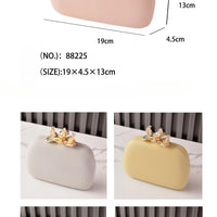 Dinner Bag Women Fashion Flower Buckle Handbag Wedding Bride Evening Bags Girls Cute Party Clutch Bag Shoulder Bags