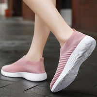 Women Shoes Breathable Flats Elastic Flat Shoes For Women Sneakers Spring Summer Footwear Lightweight Sports Shoes